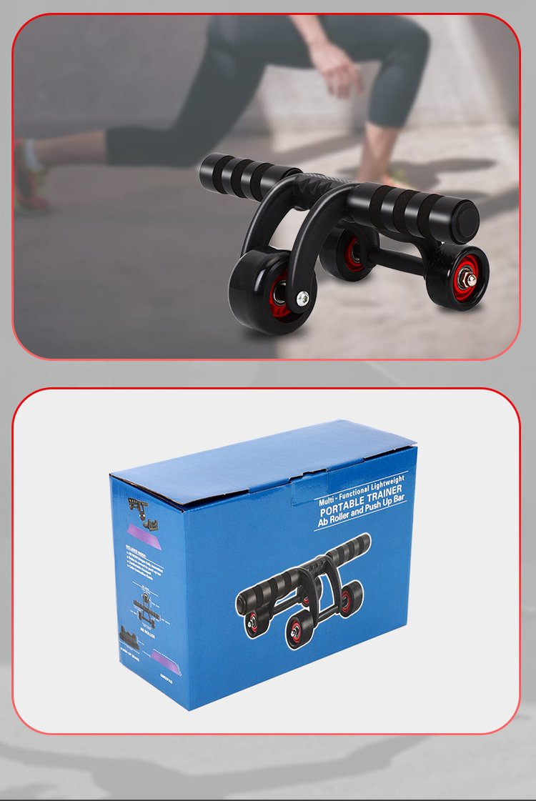 健腹轮四轮静音腹肌轮家用腹肌训练器健身器材批发_4253c67a.jpg